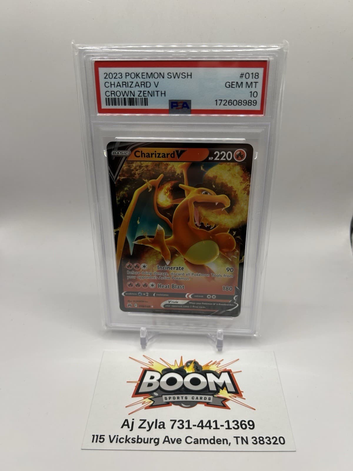 Pokemon Brilliant Stars Charizard VSTAR 018/172 Holo Ultra Rare PSA 10