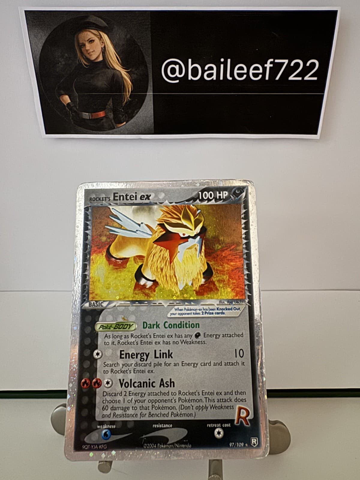 Rocket's Entei ex 97/109 - Team Rocket Returns (2004) - Vintage Holo - Pokémon