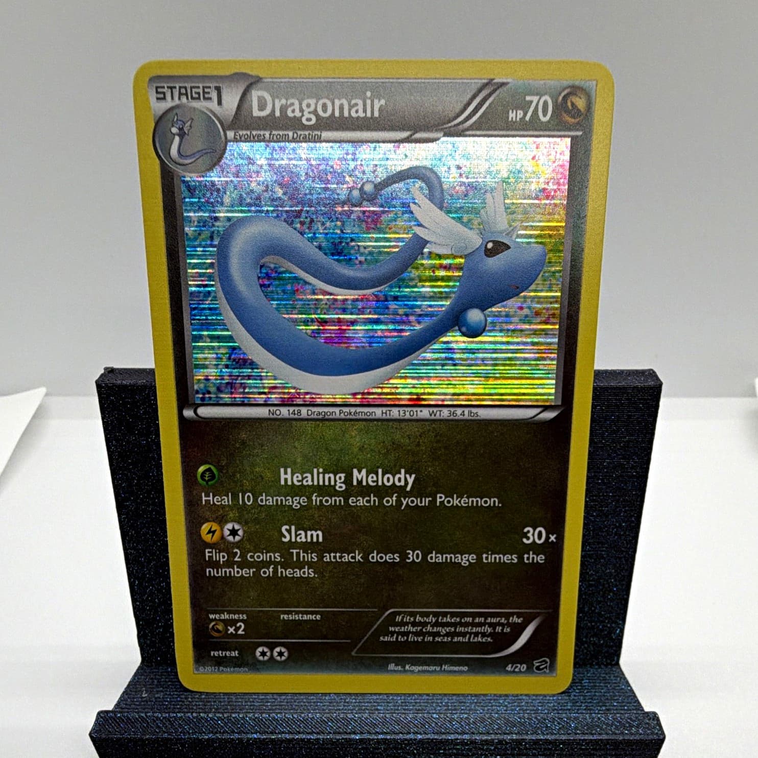 Pokemon TCG Dragonair Dragon Vault 4/20 Holo Rare English 2012 Stage 1 HP70