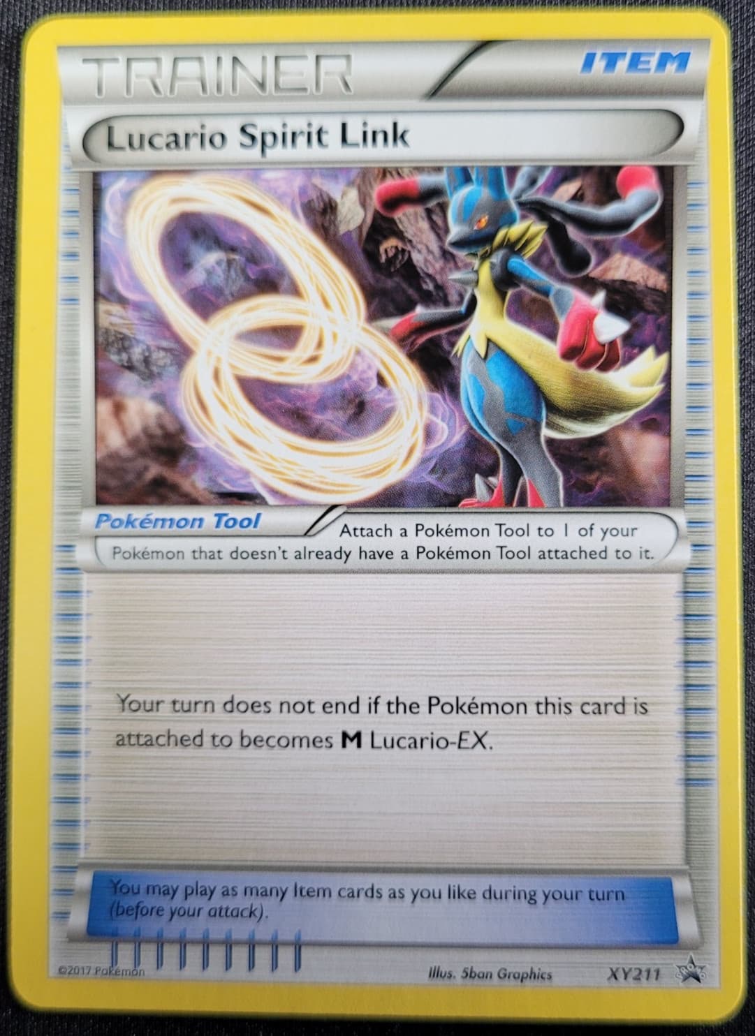 Lucario Spirit Link (Promo) Pokemon: XY Black Star Promo XY211
