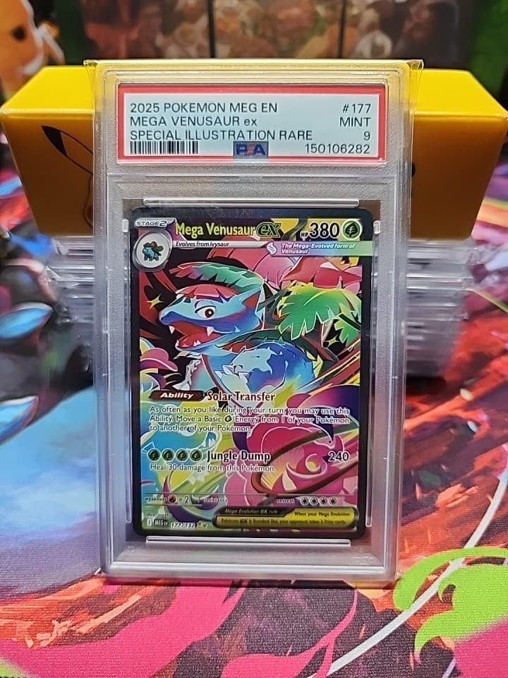 Pokemon Mega Venusaur EX Special Illustration #177/132 PSA Mint 9