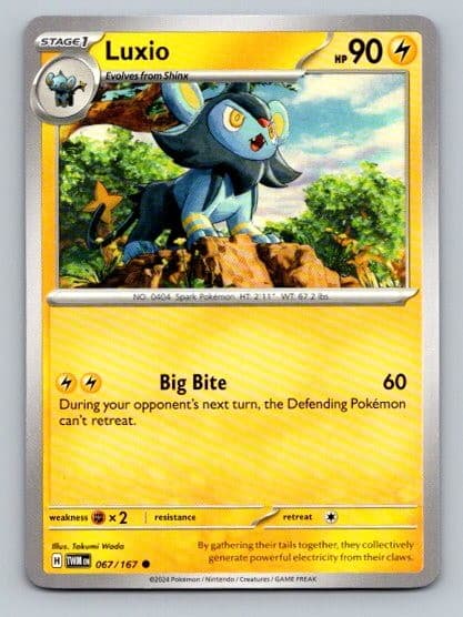 2024 Pokemon Card SV06: Twilight Masquerade Luxio 67/167