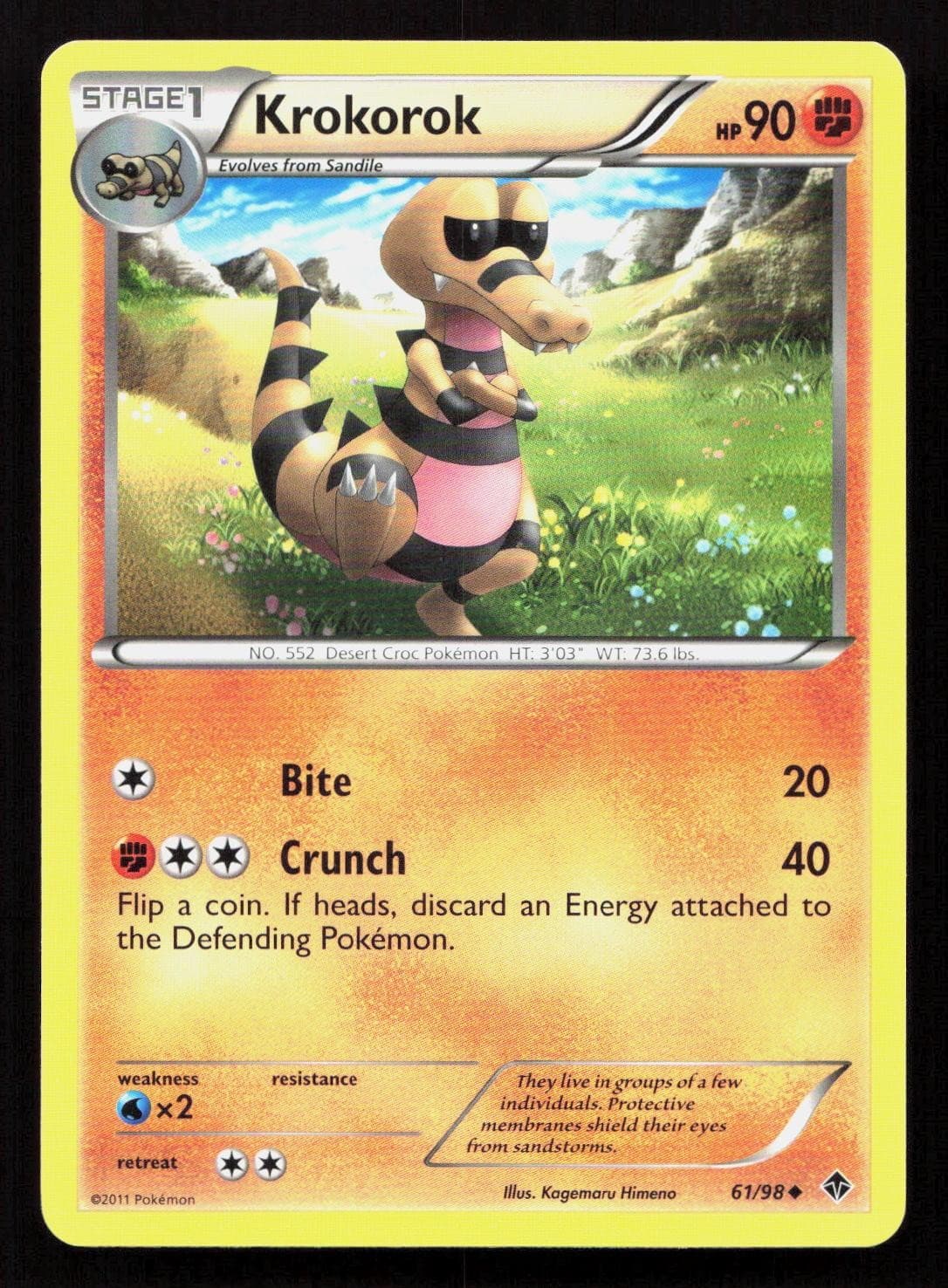 KROKOROK 61/98 Pokemon EMERGING POWERS