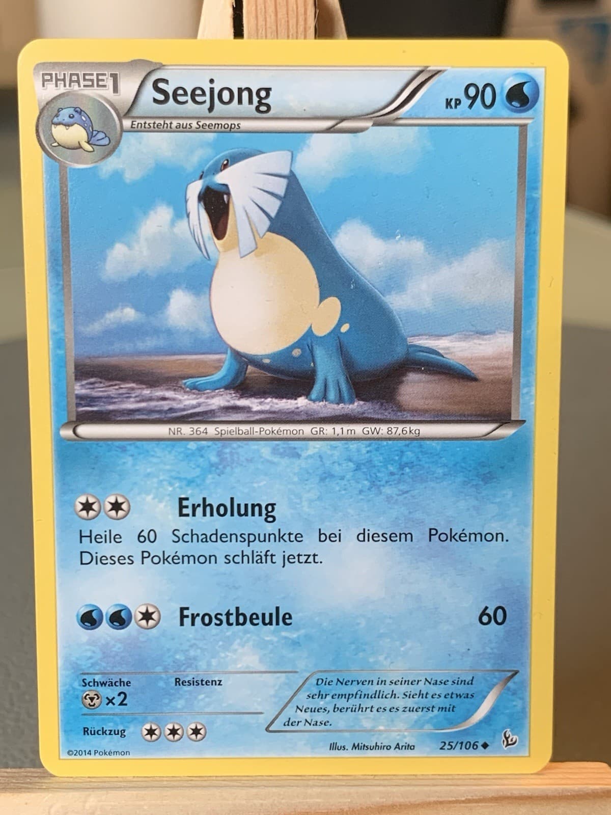 Pokémon TCG Seejong Flammenmeer 25/106 Deutsch Uncommon NM 2014