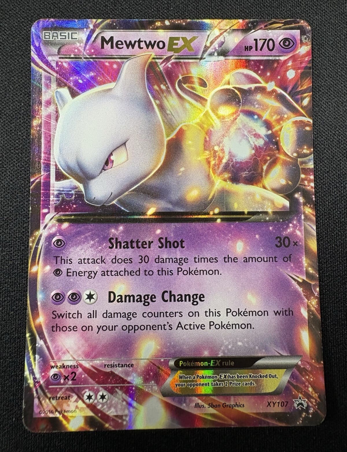 Pokémon TCG Mewtwo EX XY107 2016 Black Star Promo