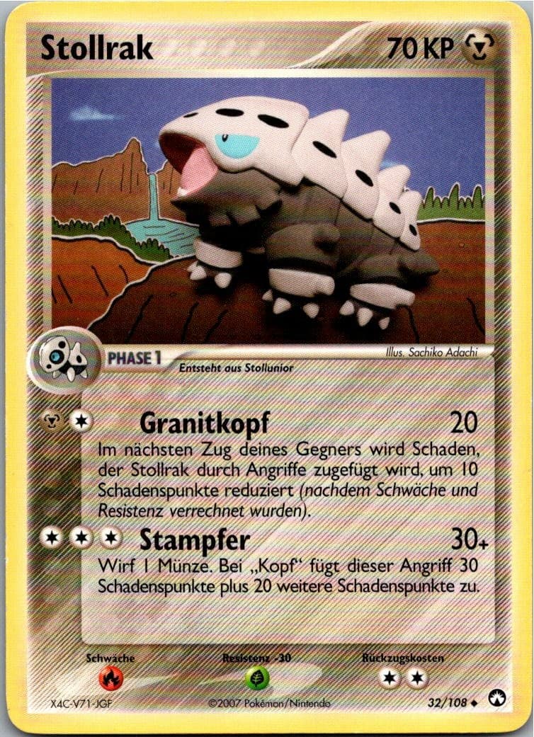 Pokémon Stollrak 32/108 EX Power Keepers 2007 Deutsch