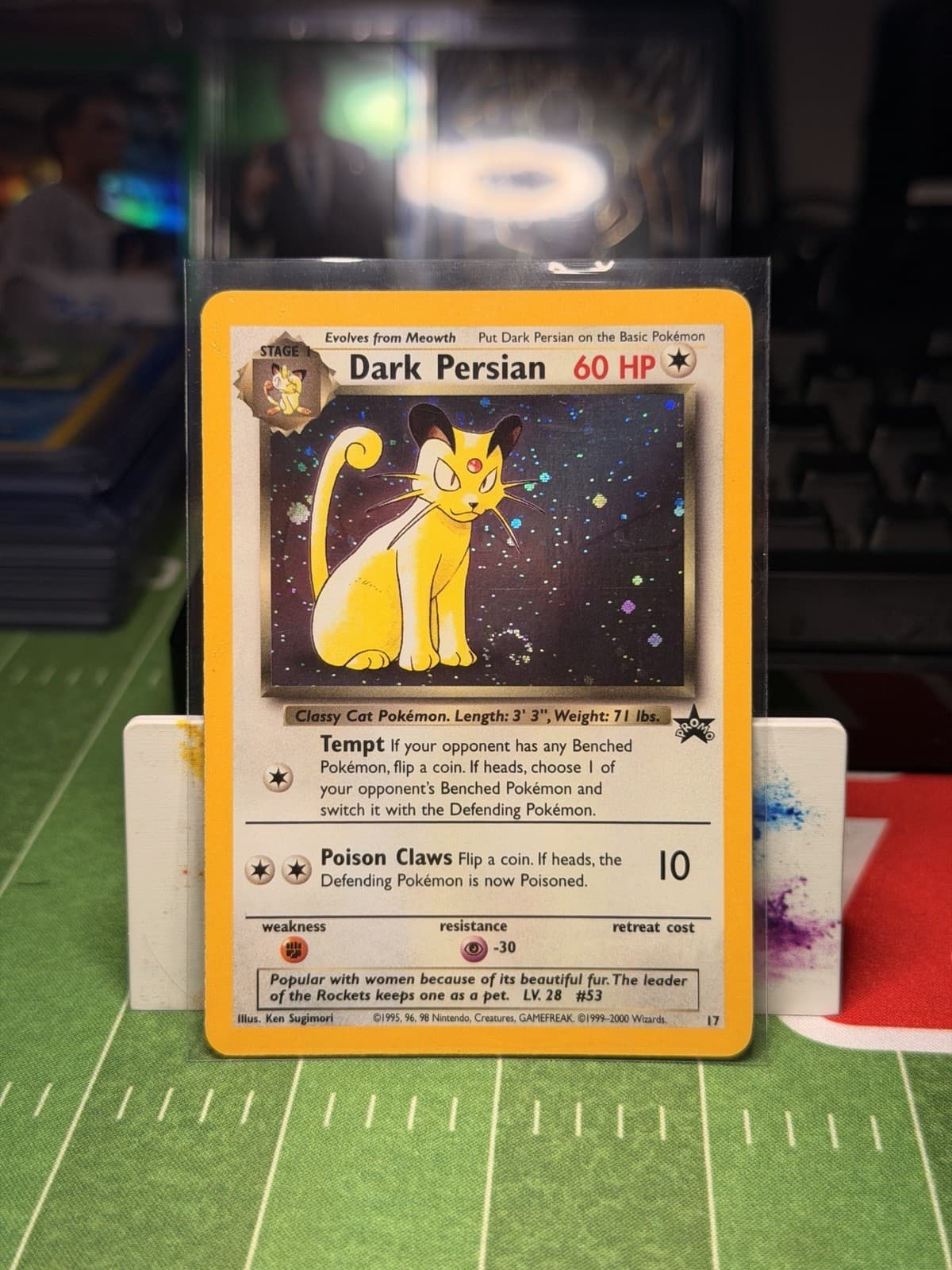 Pokemon Cards: Wizards Black Star Promo: Dark Persian 17 *SWIRL* LP/NM