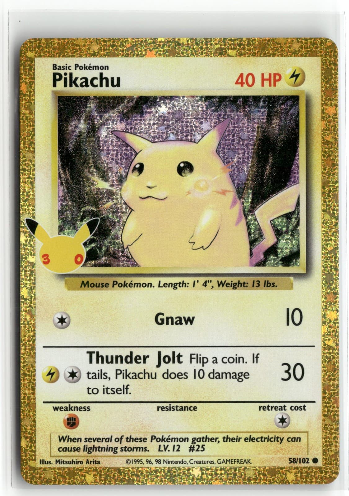 Pokemon Pikachu ME: 30th Celebration Classic Collection 58/102 CCol NM
