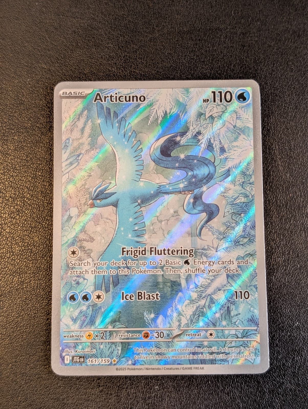 Pokemon TCG Articuno 161/159 Journey Together Illustration Rare NM