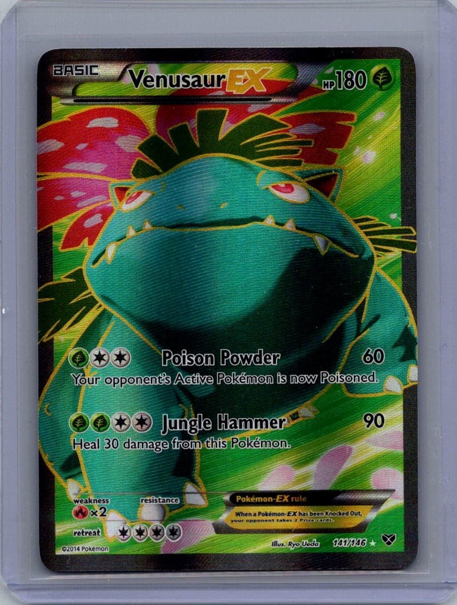 Pokemon Venusaur EX (141 Full Art) - XY Base Set (XY) 141/146 LP