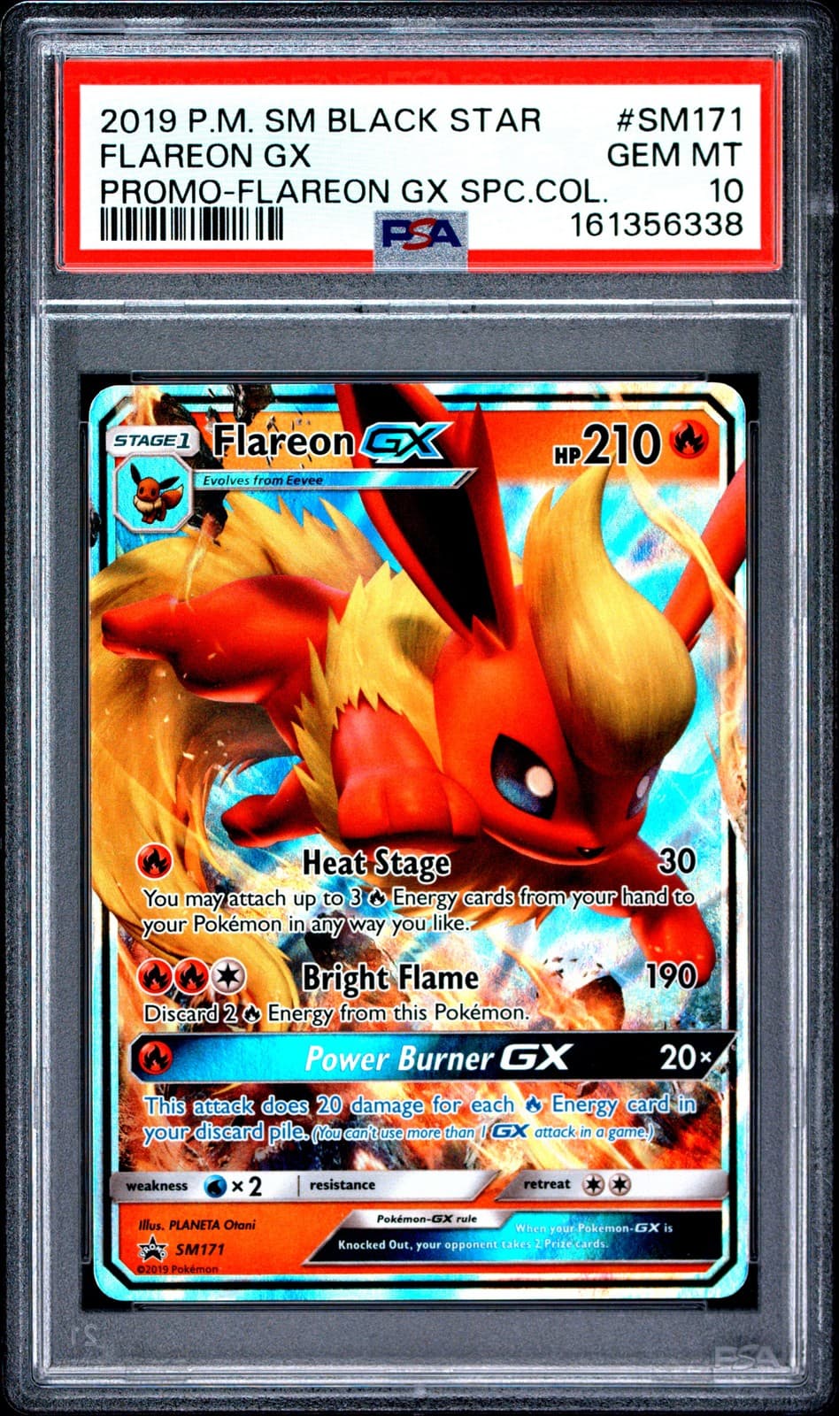 SM Promos #SM171 Flareon GX PSA 10