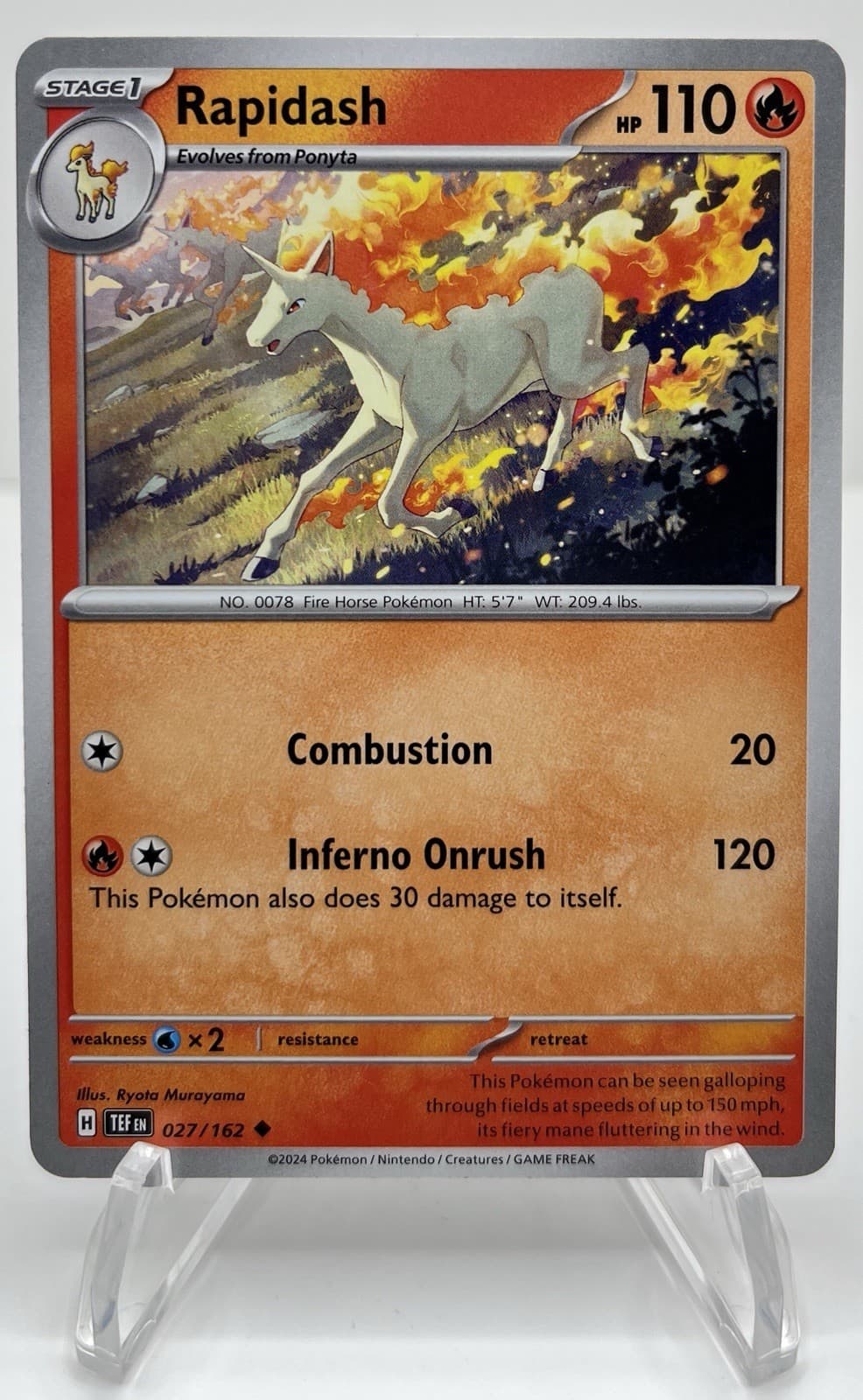 Rapidash 27/162 Pokemon SV: Temporal Forces
