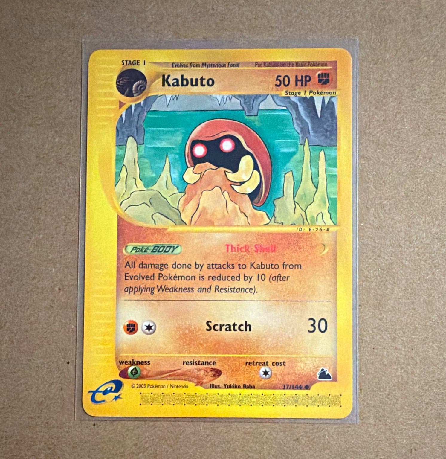 Pokemon Skyridge Kabuto 37 NM