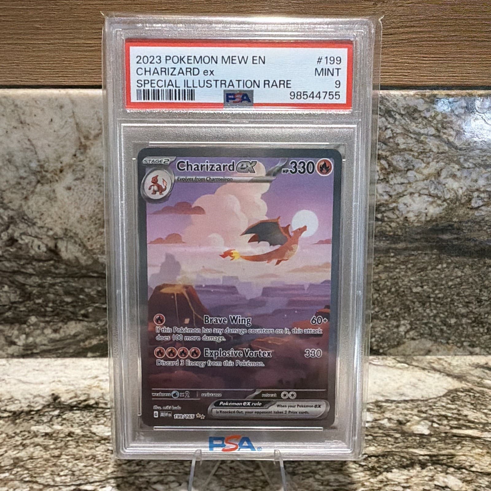 The Pokémon Company Charizard ex 199/165 SV 151 SIR Holo English PSA 9