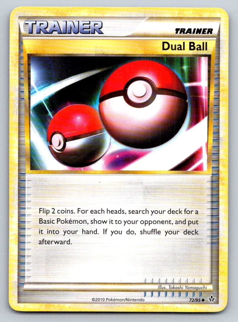 Dual Ball 72/95 Uncommon HGSS Unleashed Pokemon Near Mint