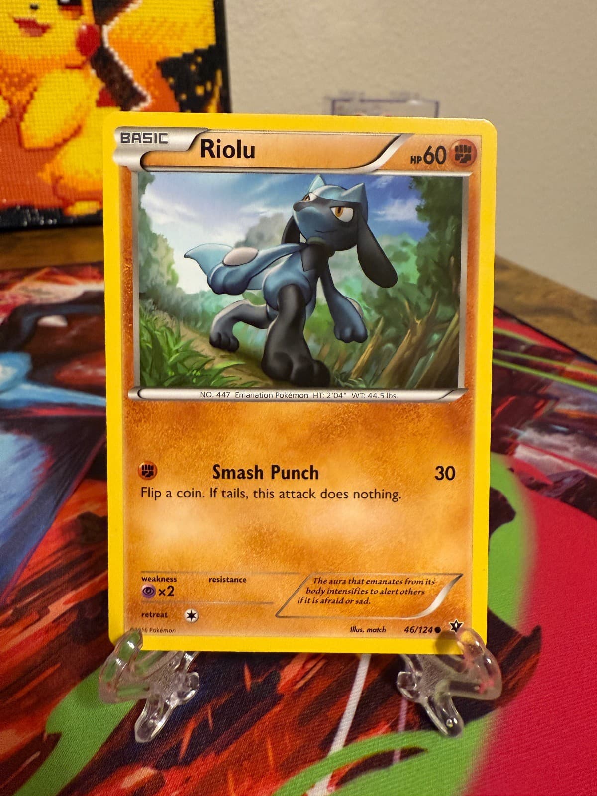 Pokemon Riolu 46/124 Common TCG 2016 Fates Collide Card