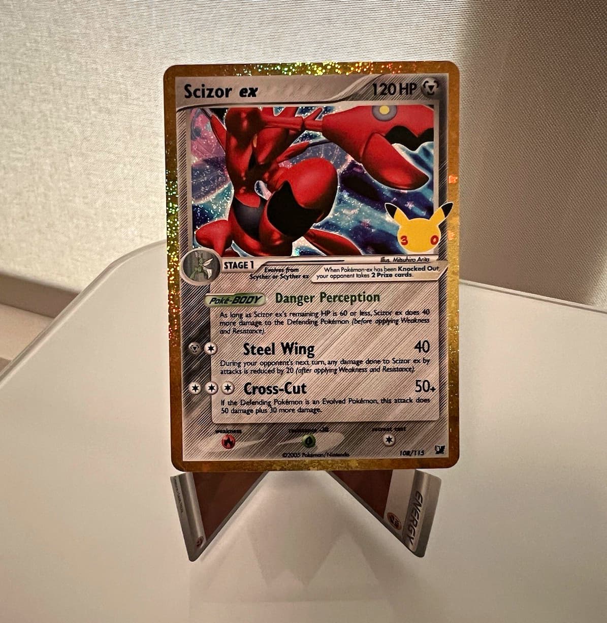 Scizor ex 108/115 Holo ME: 30th Celebration Classic Collection Pokemon NM