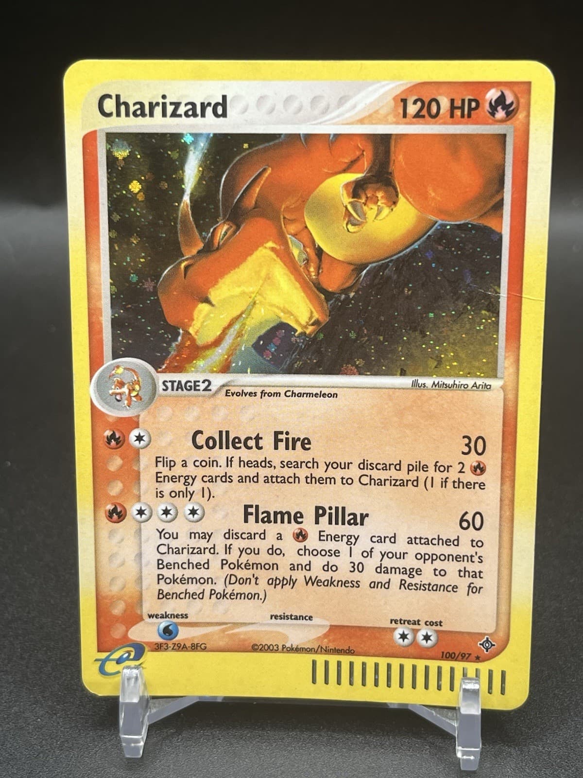 Pokémon TCG Charizard 100/97 EX Dragon Secret Rare MP+