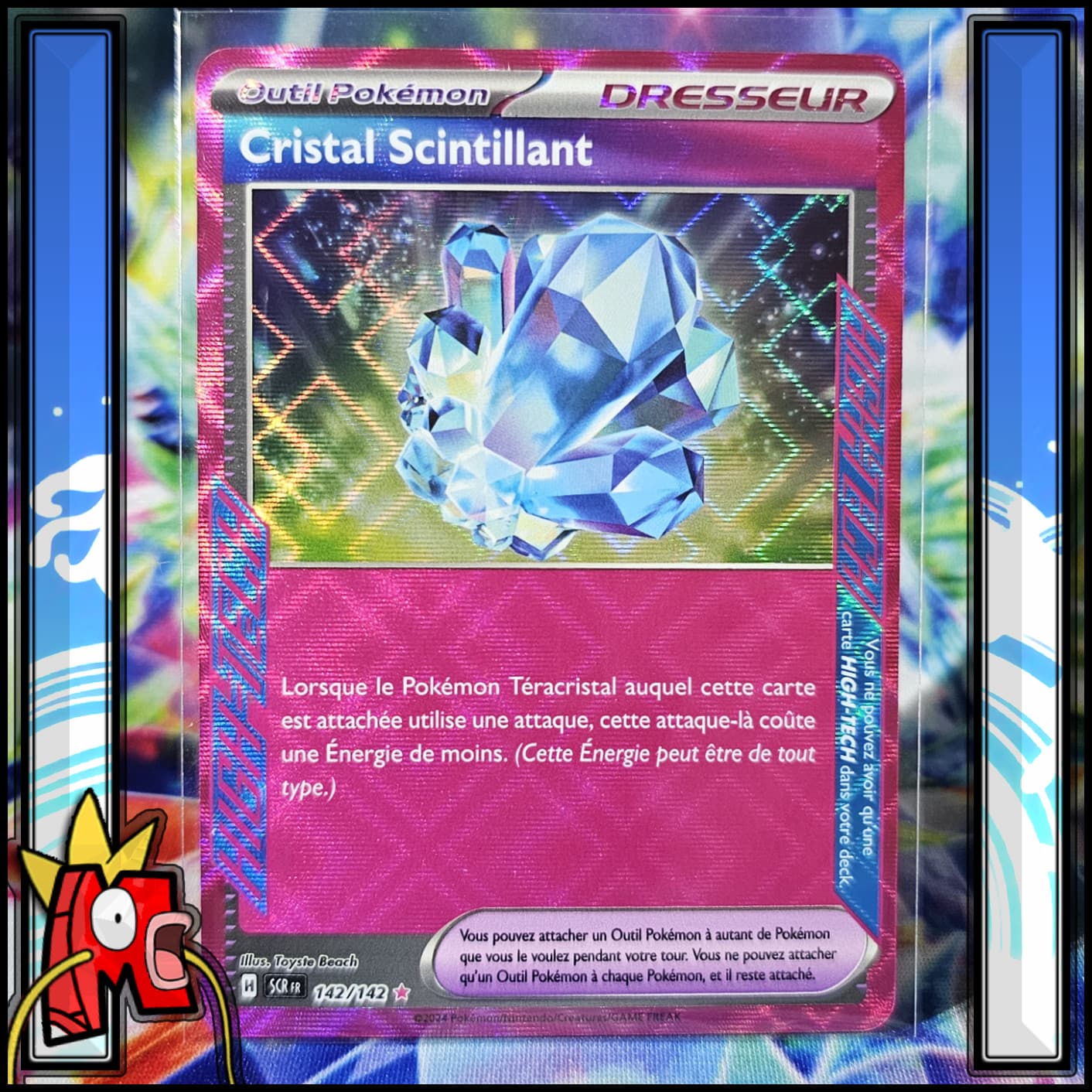 Pokémon : Cristal Scintillant 142/142 - SCR Couronne Stellaire - High-Tech -NEUF