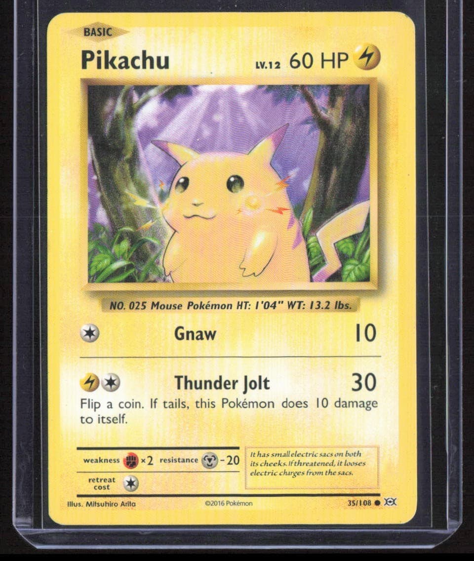 Pokemon TCG Pikachu 35/108 Evolutions Regular