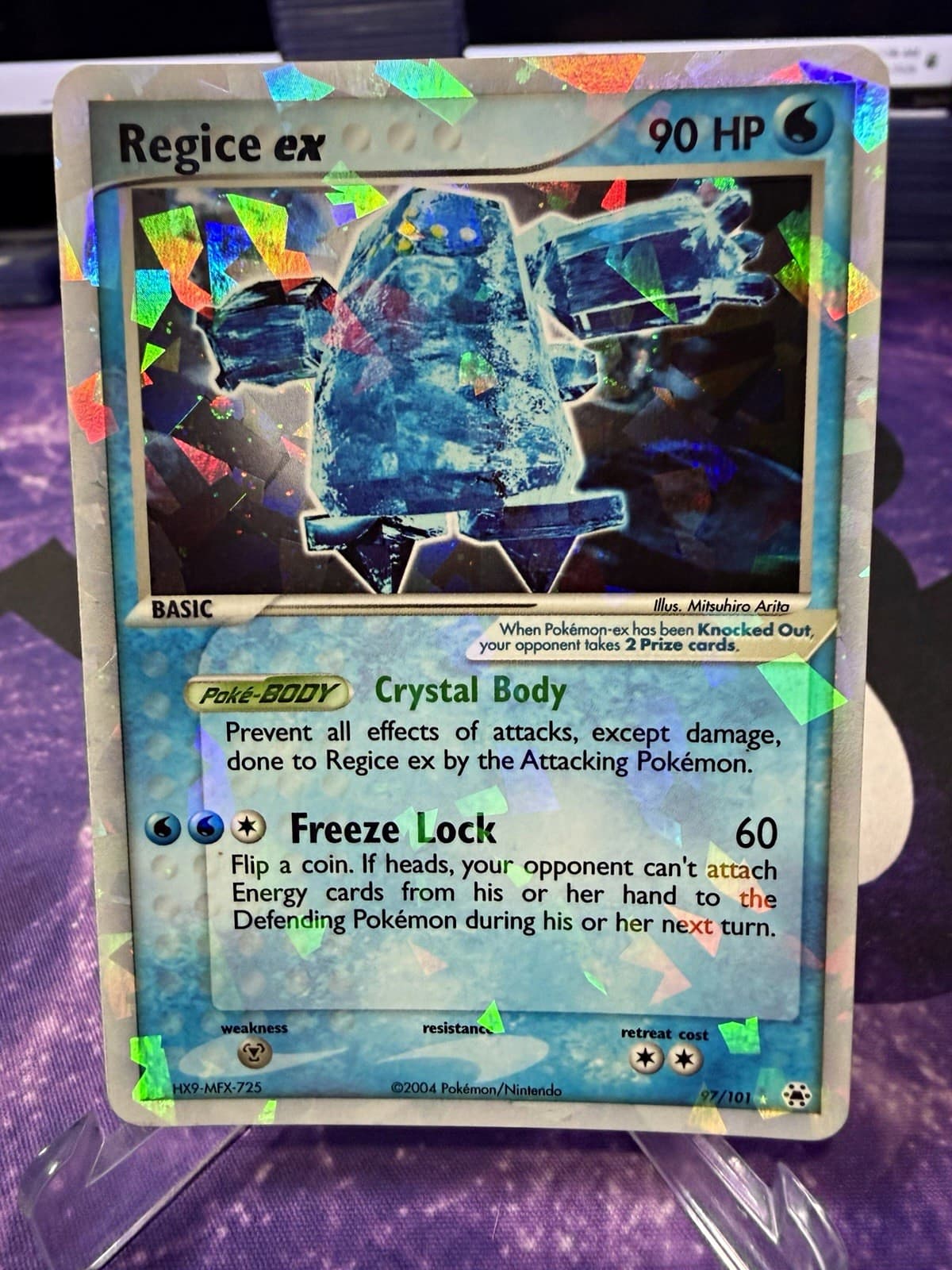 Pokémon TCG Regice ex 97/101 EX Hidden Legends Holo Ultra Rare 90 HP English