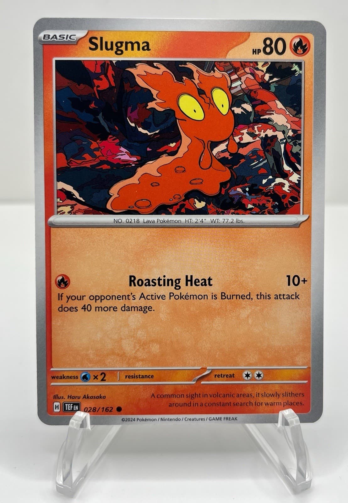 Slugma 28/162 Pokemon SV: Temporal Forces