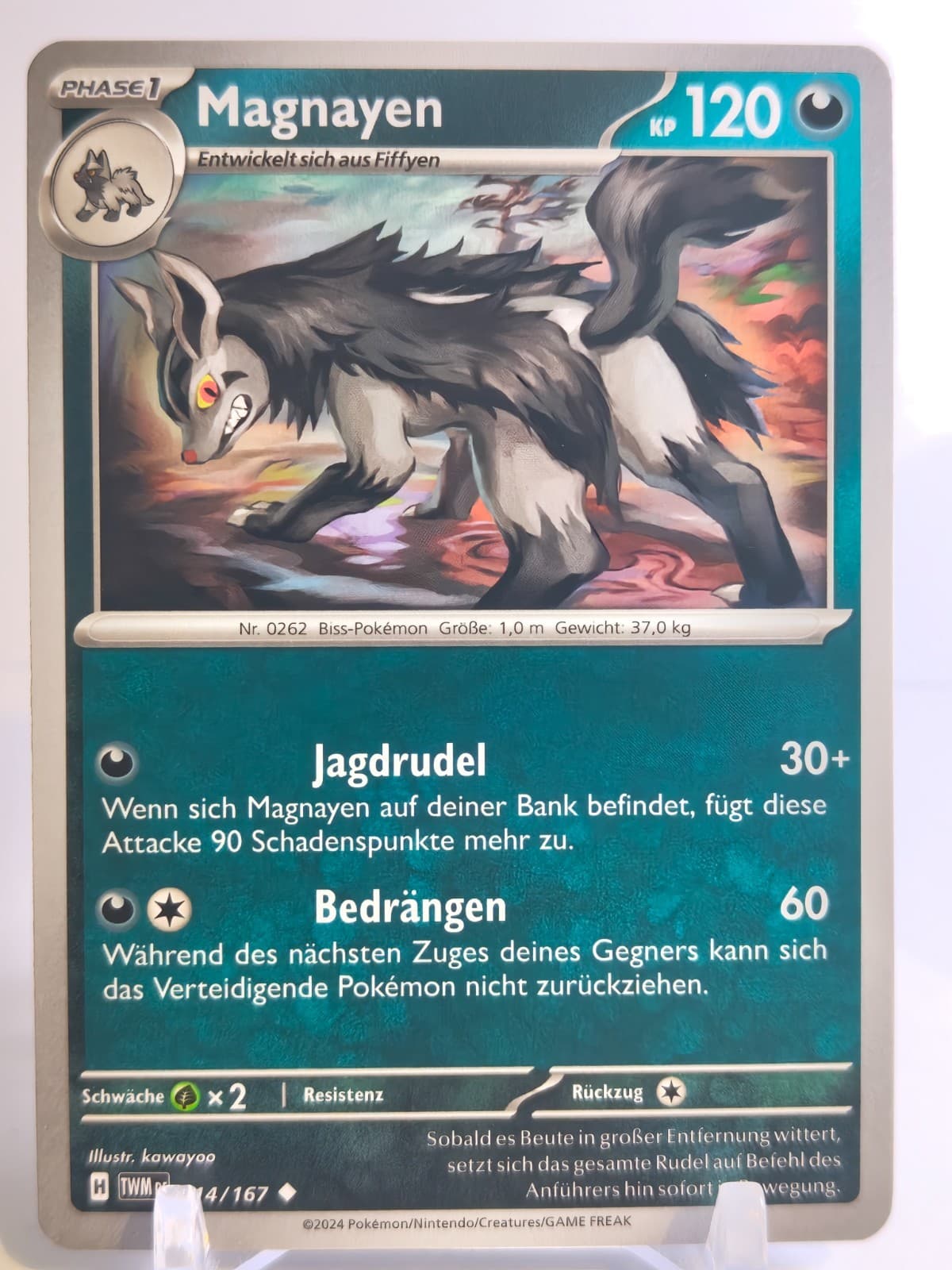 Magnayen 114/167 Deutsch Maskerade im Zwielicht TWM Pokemon Karte NM