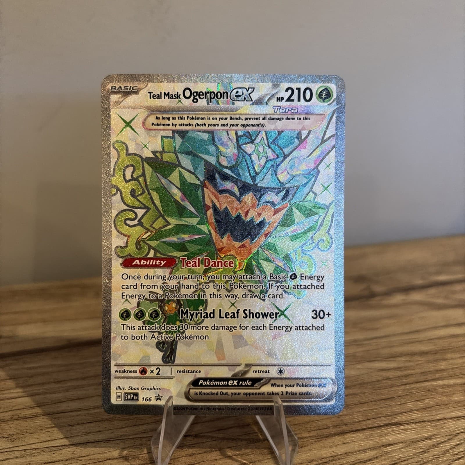 Teal Mask Ogerpon ex 190/167 SV06 Twilight Masquerade Holo PACK FRESH Pokemon 