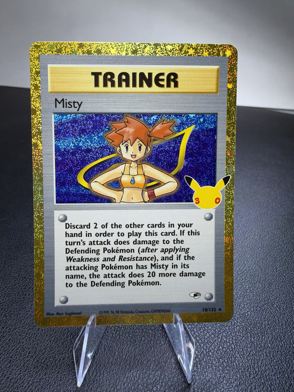 Pokemon Misty 18/132 30th Celebration Classic Collection Gold Border 2026 NM