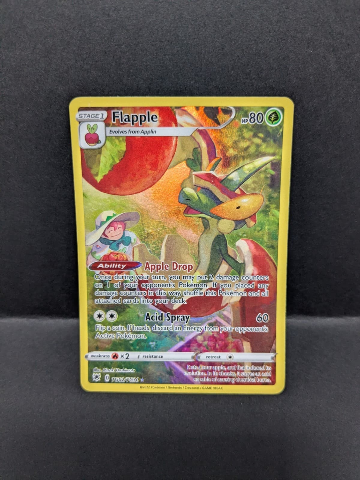 Flapple TG02/TG30 Holo Astral Radiance Trainer Gallery Pokemon LP