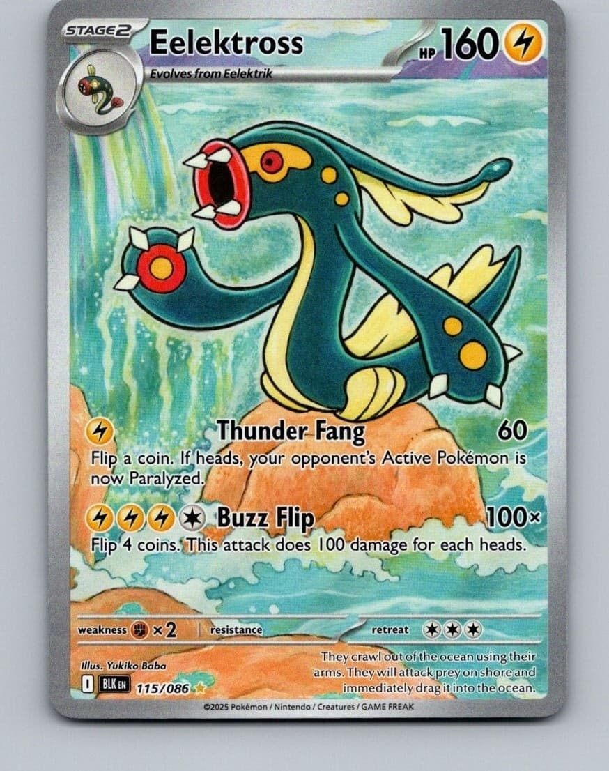 Eelektross Holo Illustration Rare SV: Black Bolt 115/086 NM