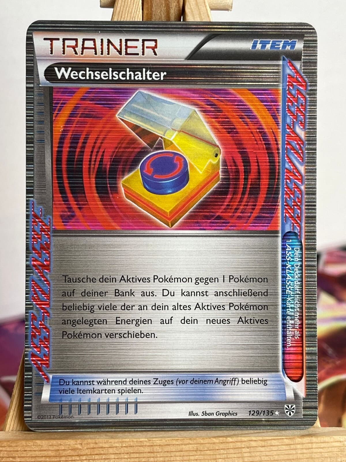 Wechselschalter 129/135 Plasma Sturm Deutsch Excellent Pokemon