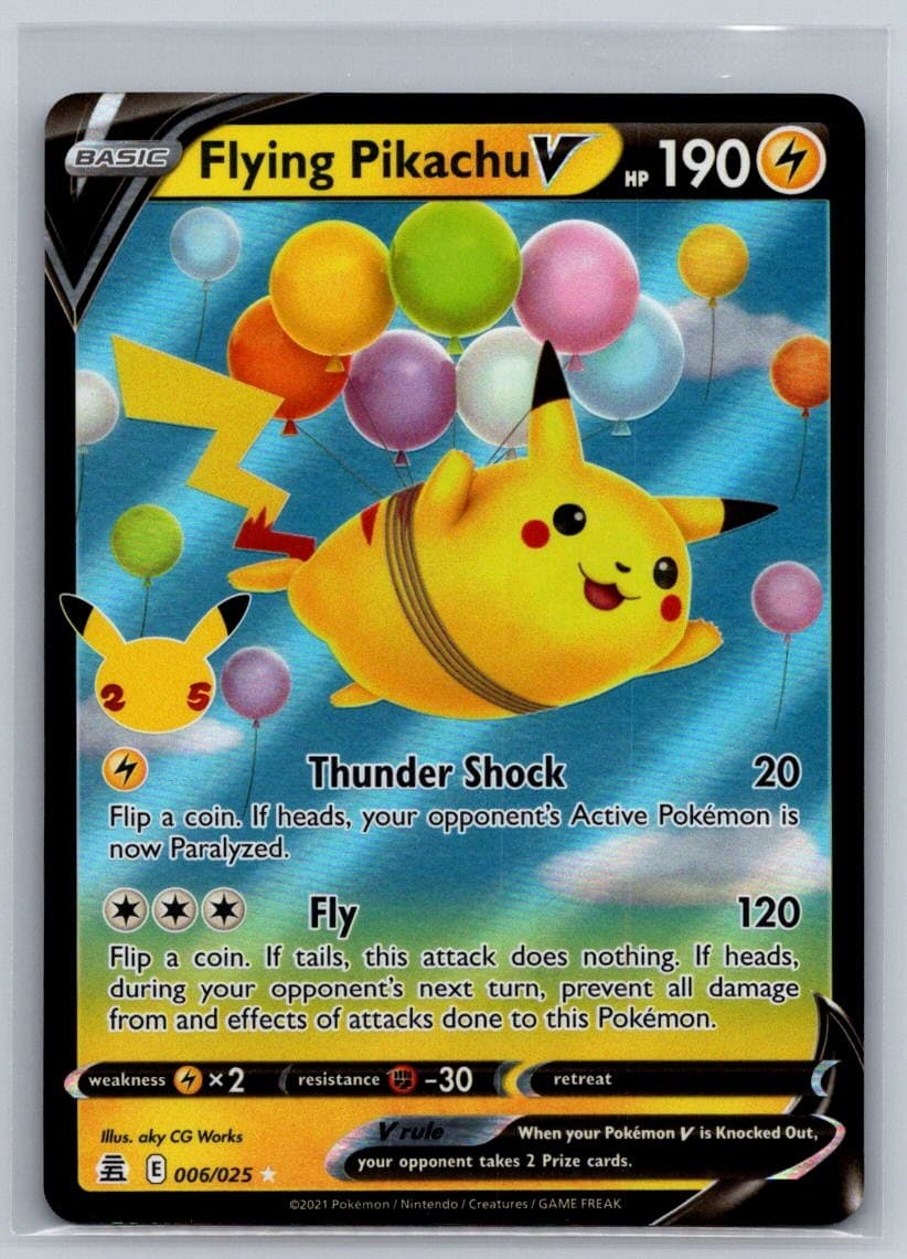 Flying Pikachu V 006/025 NM Holo Celebrations Pokemon