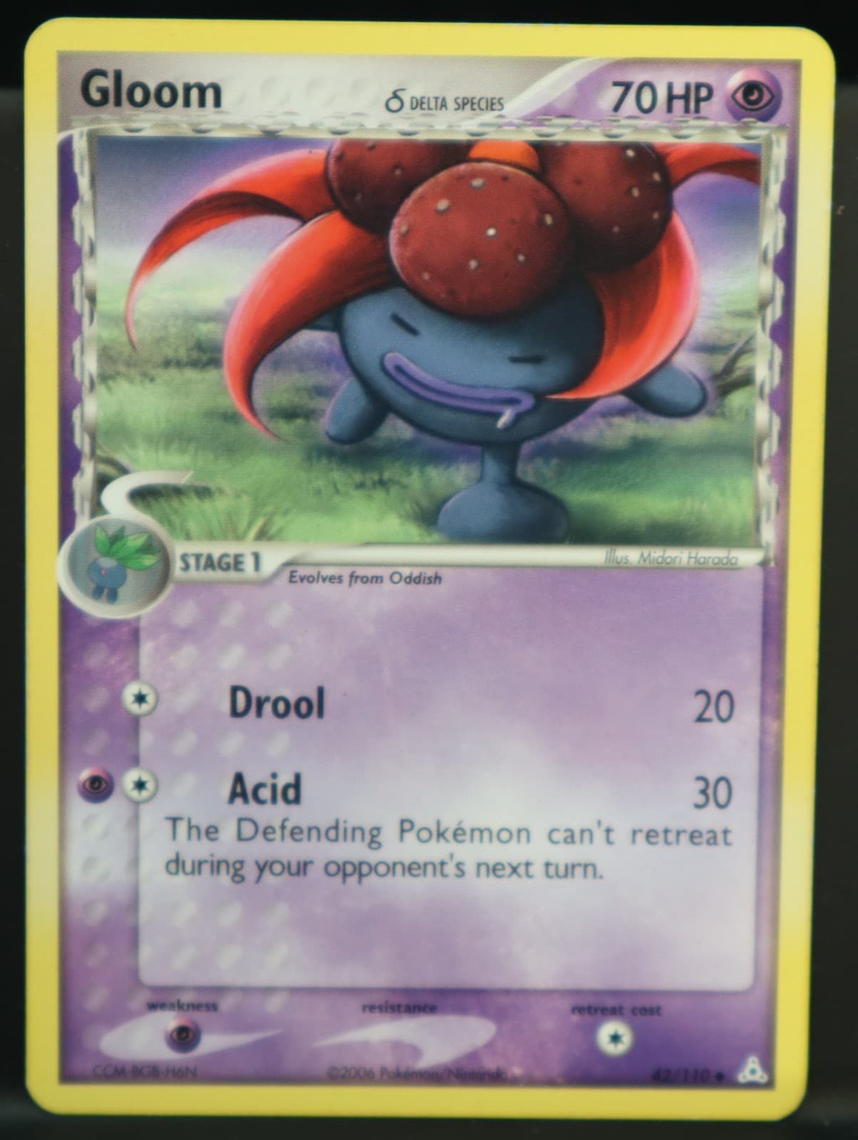 Gloom #42 Pokemon Holon Phantoms 42/110