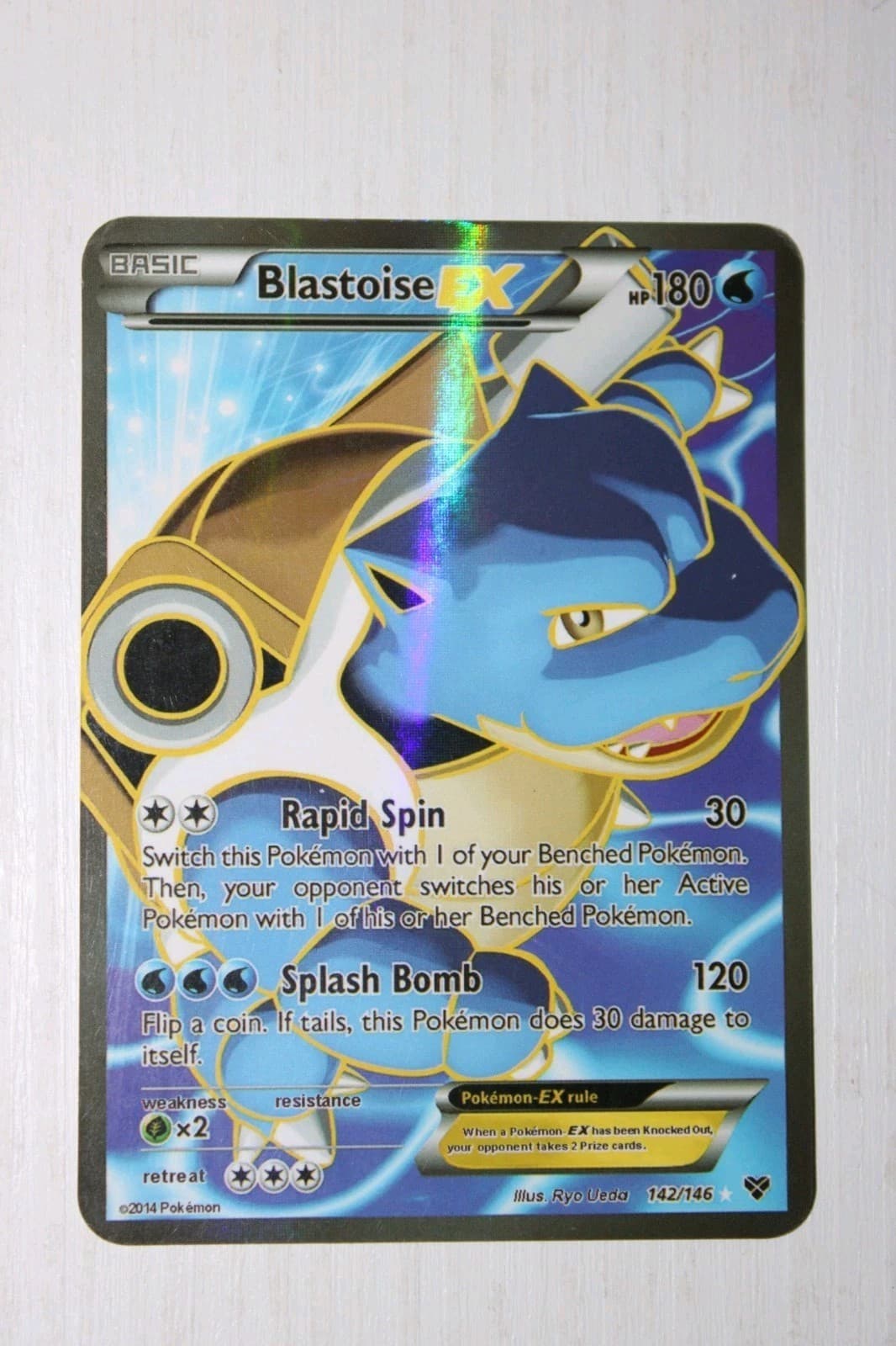 Pokemon Blastoise EX 142/146  XY: Base Set Holofoil Ass. Sped. Completa