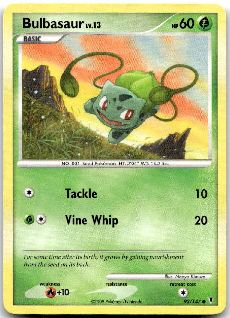 Bulbasaur 93/147 Common Supreme Victors Pokemon Near Mint