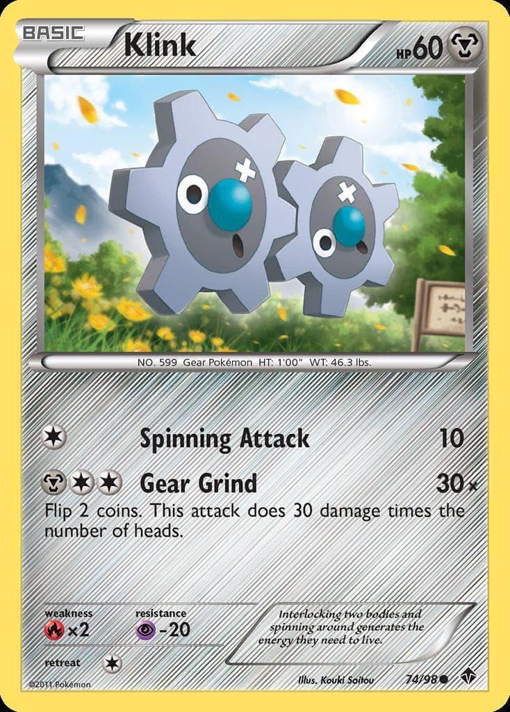 Pokemon Klink (74/98) Emerging Powers LP