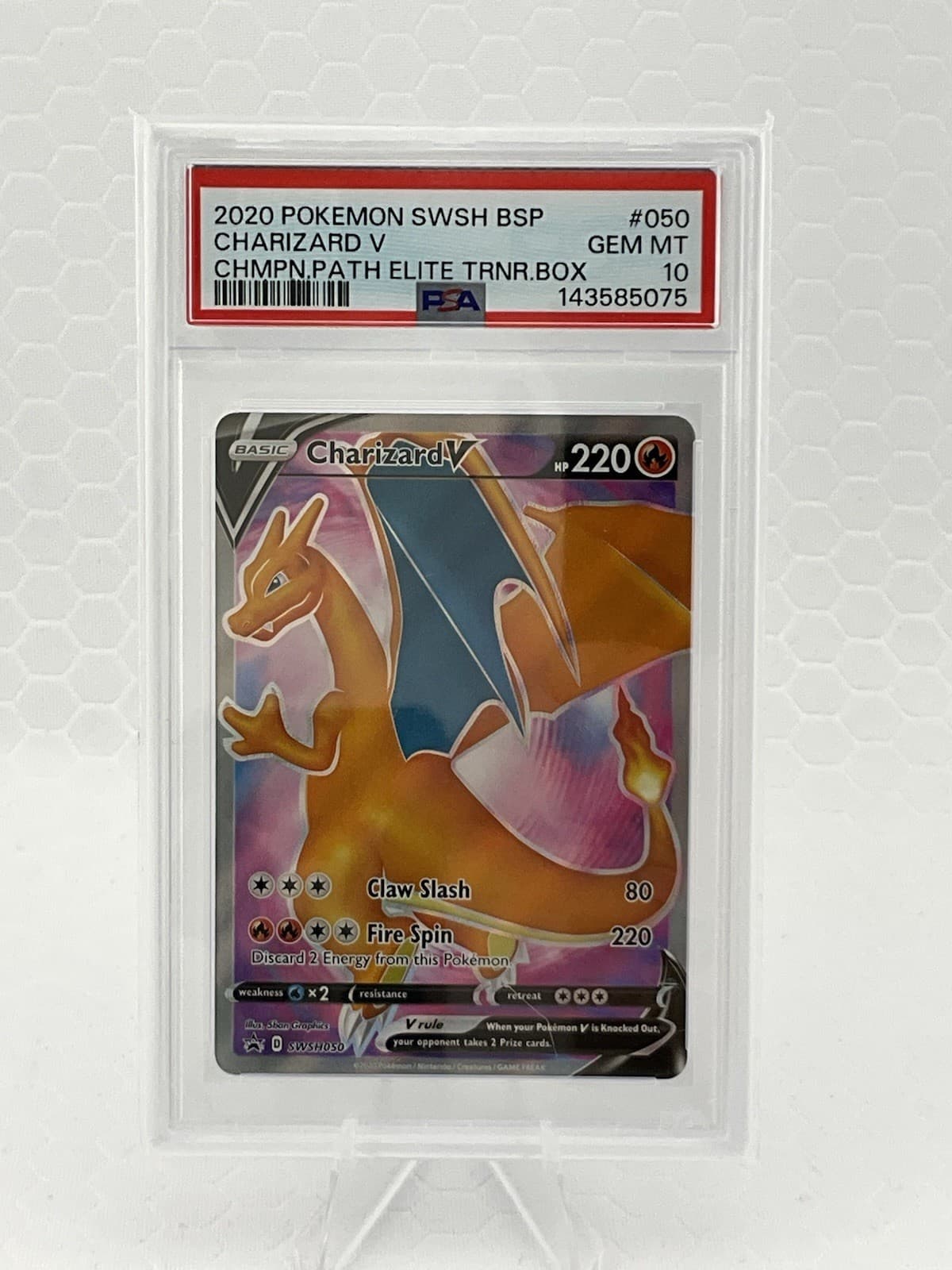 Charizard V SWSH050 SWSH: Sword & Shield Promo Cards Holo PSA 10