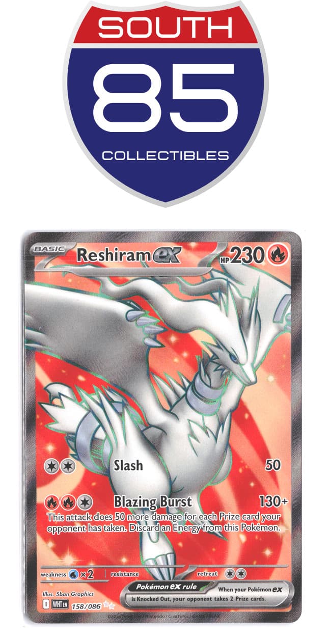Reshiram ex 158/086 Ultra Rare White Flare Holo Pokemon TCG NM