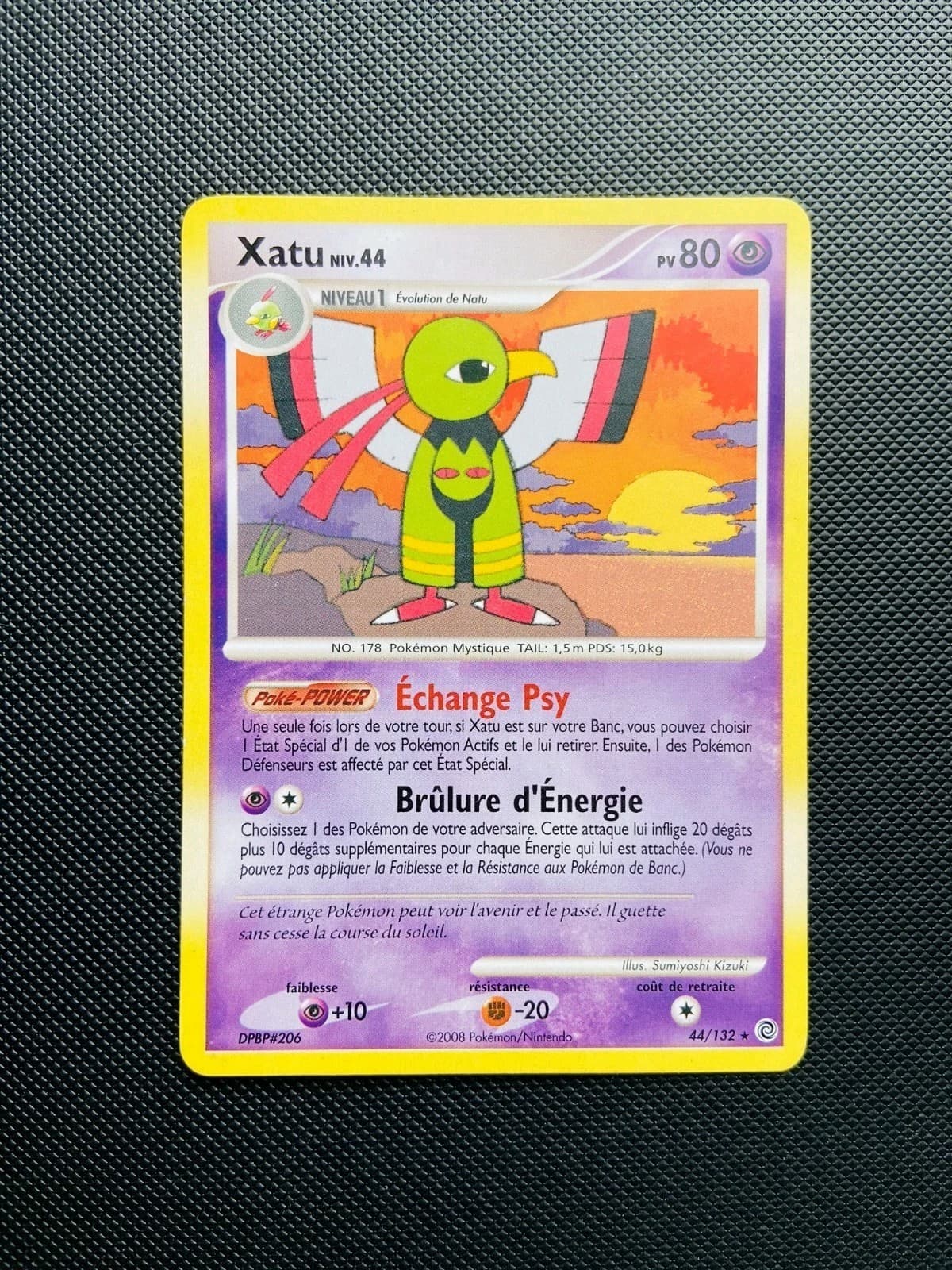 Carte Pokemon Xatu 44/132 RARE DP Diamant & Perle Merveilles Secrètes D&P