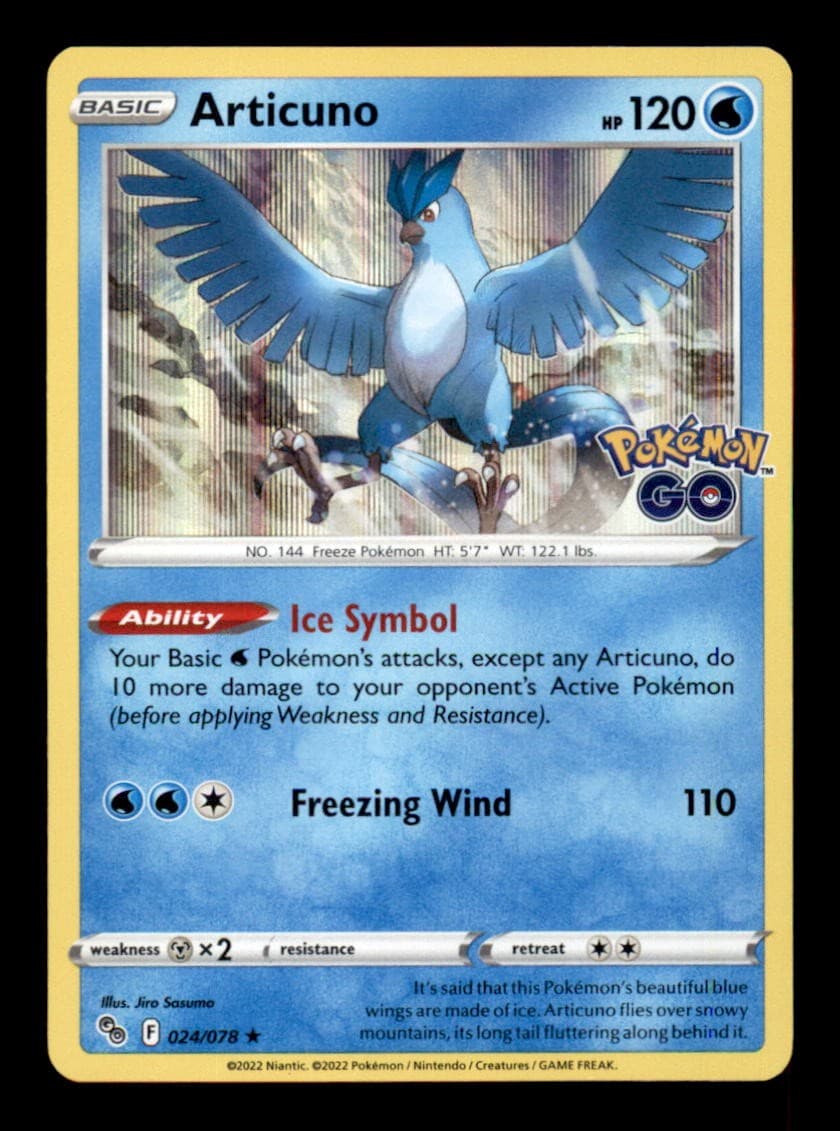 ARTICUNO 024/078 - HOLO R - POKEMON GO - NM/M