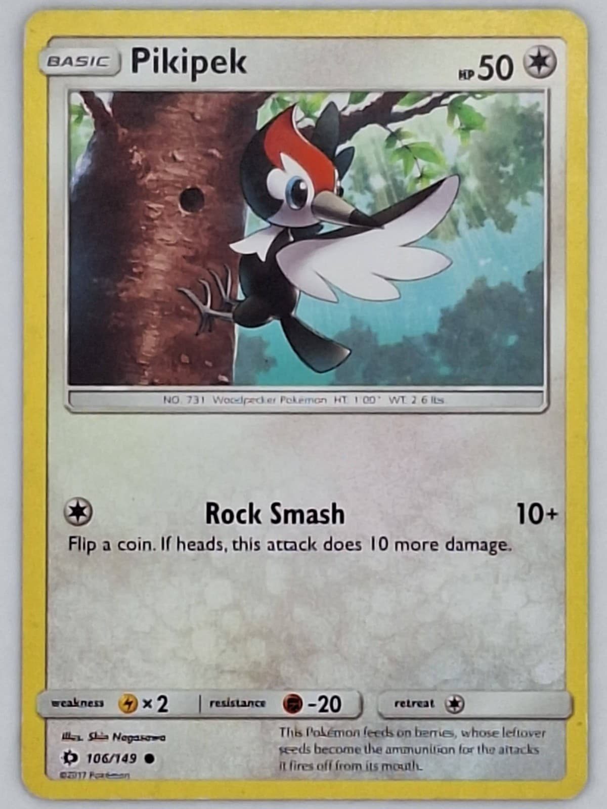 Pikipek 106/149 Pokemon - Sun & Moon MP