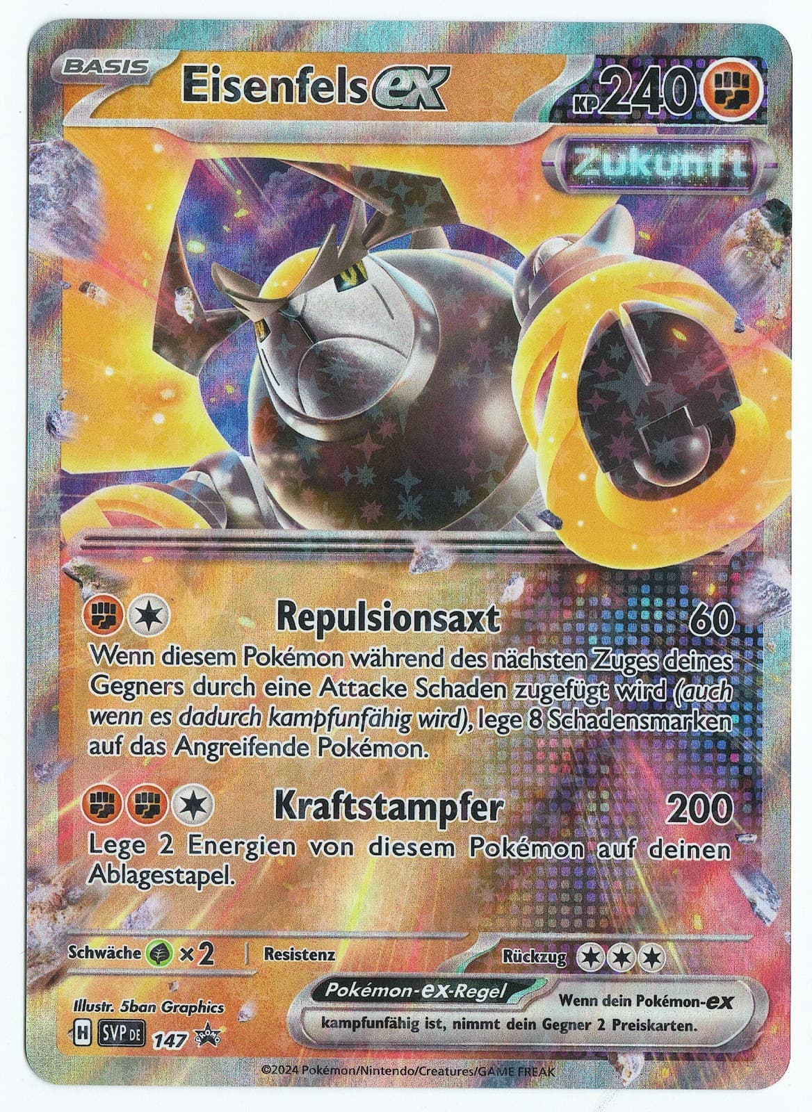 Pokemon Eisenfels EX / SVP 147 Promo Karte / DEUTSCH