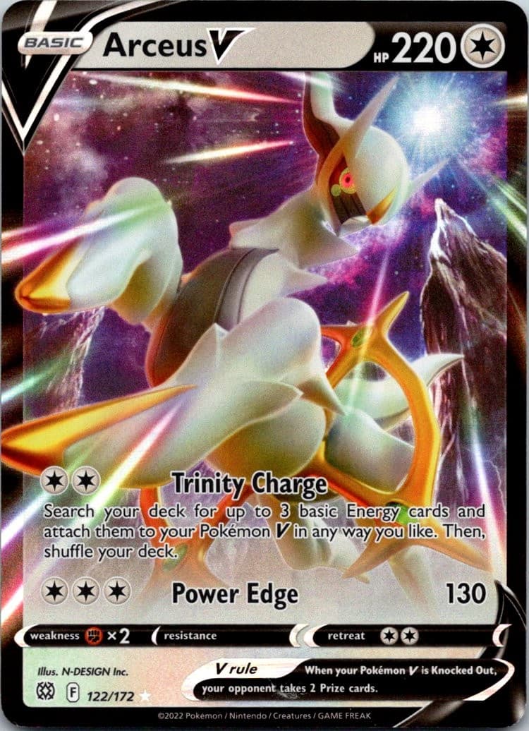 Arceus V 122/172 Holo Pokemon Brilliant Stars NM