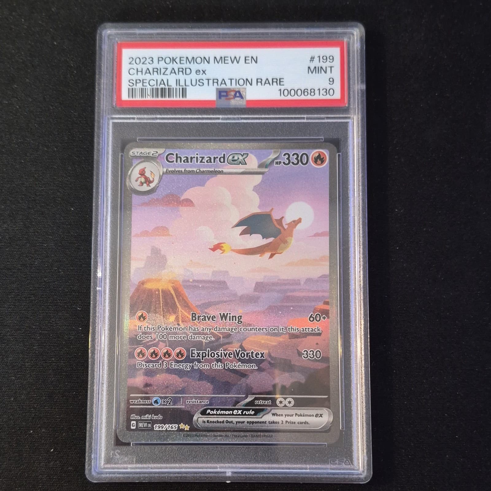 Charizard ex 199/165 PSA 9 English SIR Holo Sv: Scarlet & Violet 151