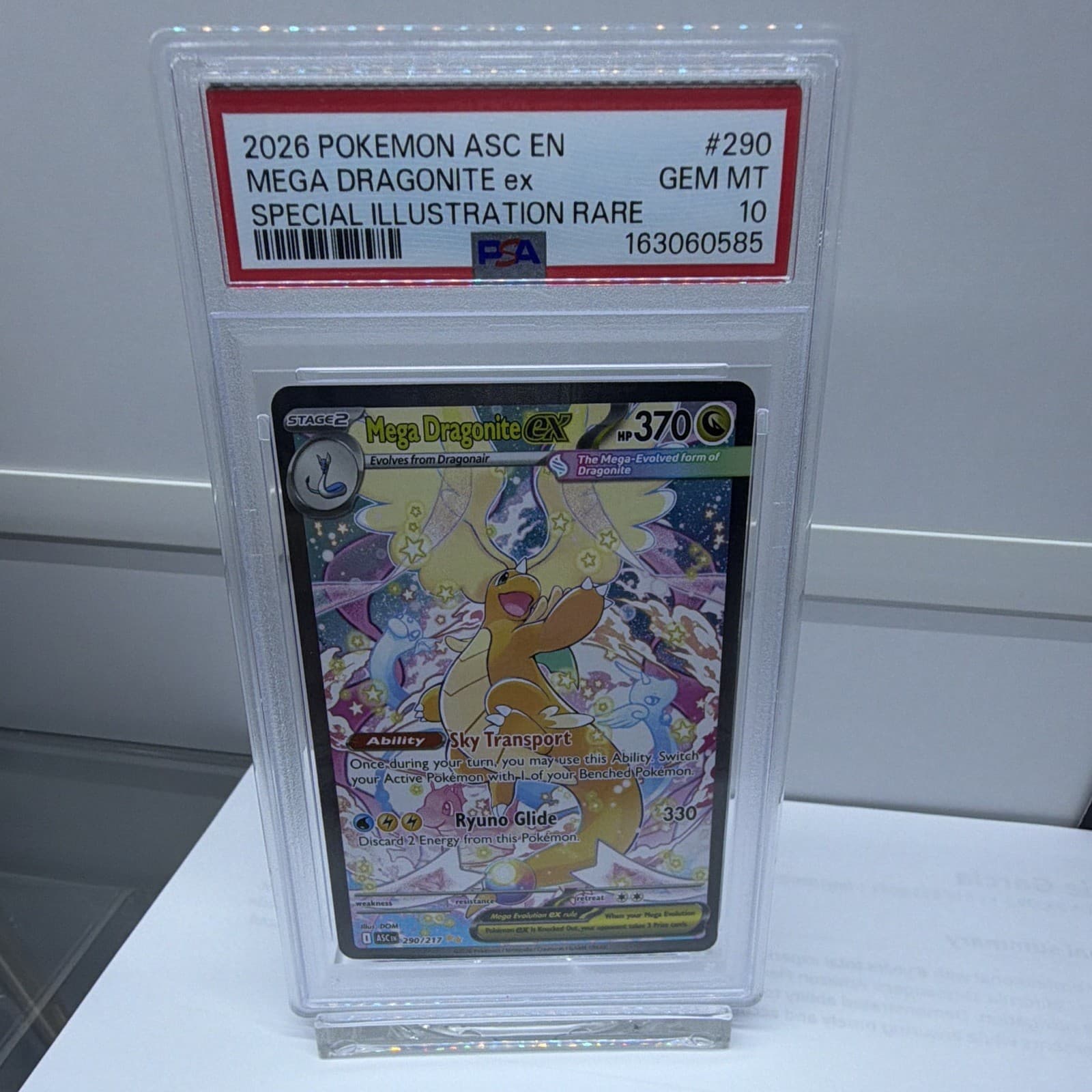 Pokemon Company Me: Ascended Heroes Mega Dragonite ex 290/217 SIR Holo PSA 10