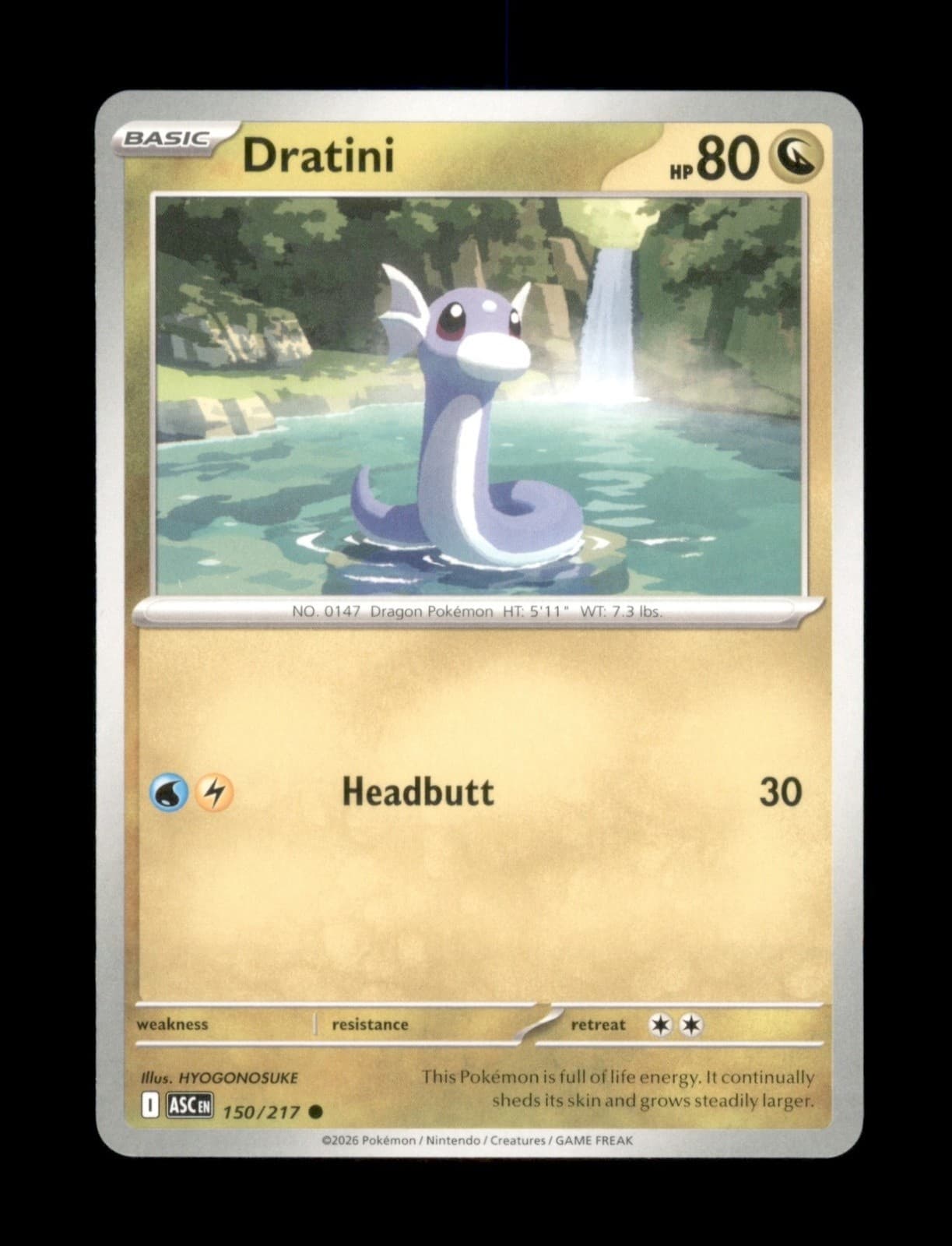 Pokemon Dratini Common ME: Ascended Heroes 150/217 NM
