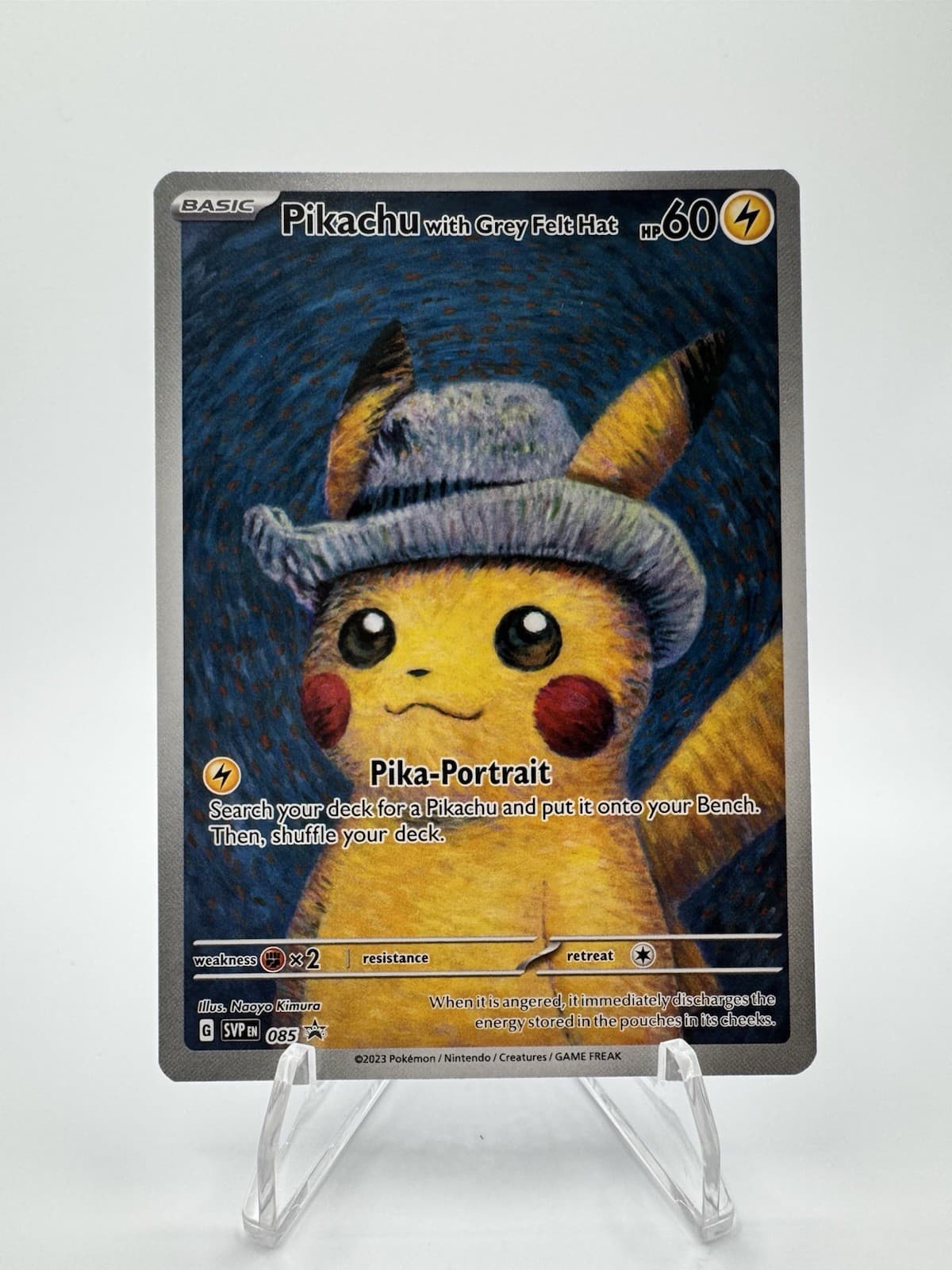 ⚡ Van Gogh Pikachu with Grey Felt Hat #085 Scarlet & Violet Promo – Potential 10