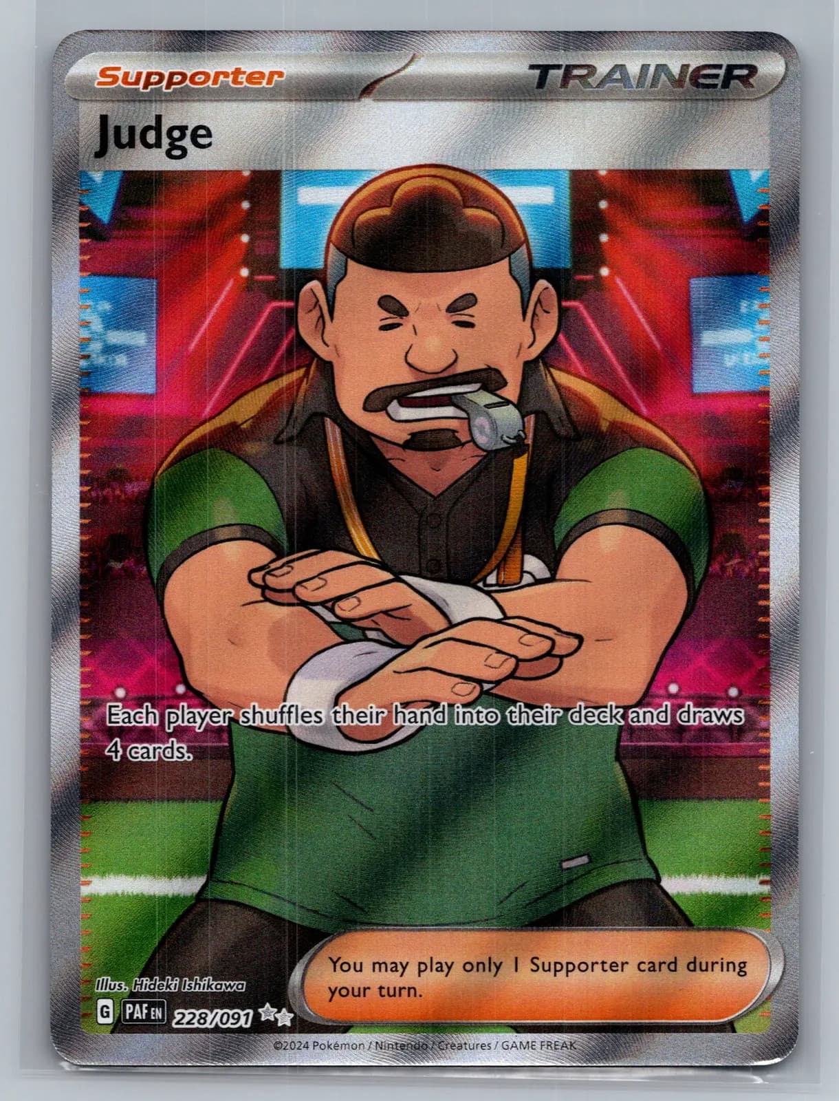 Judge #228/91 2024 Paldean Fates Pokemon TCG