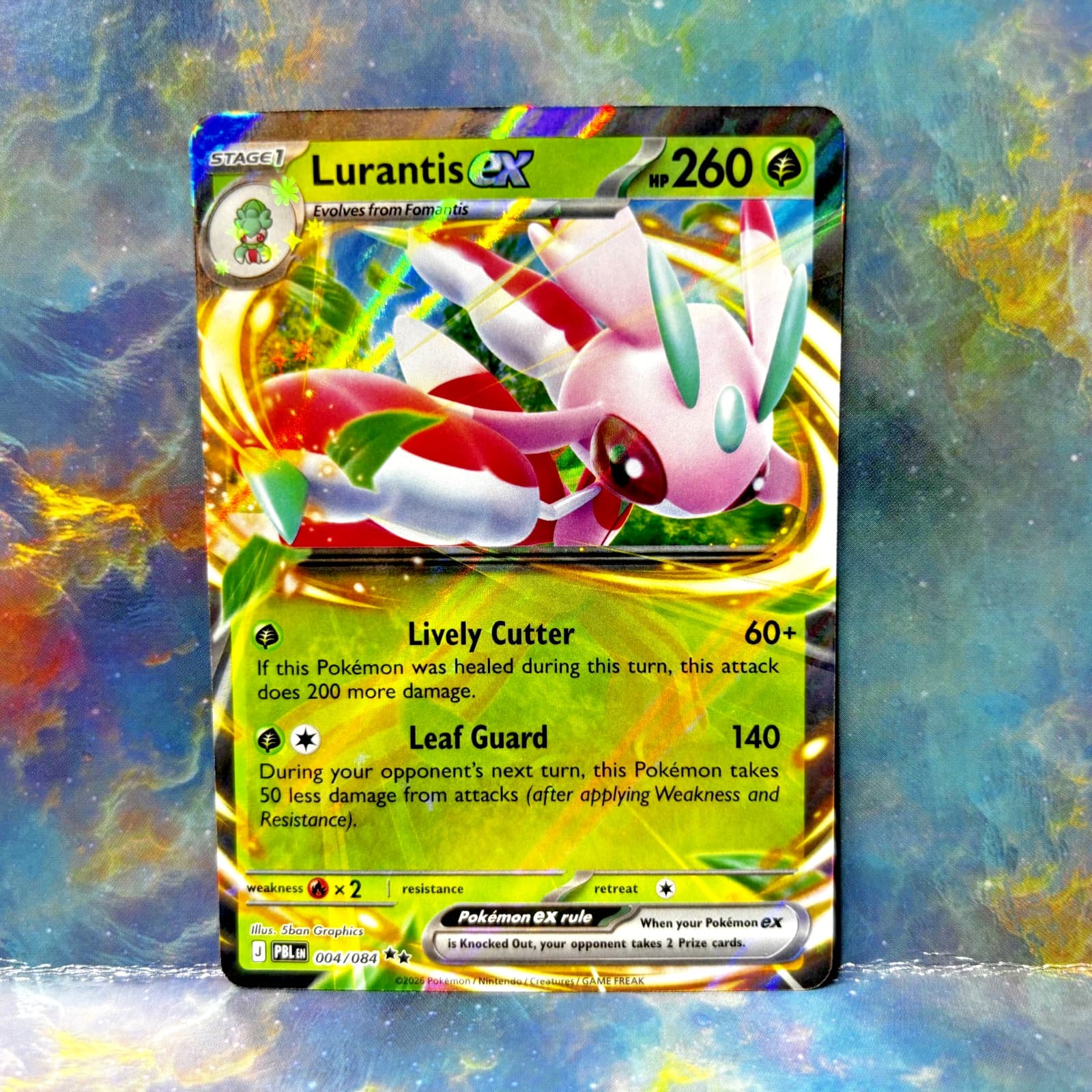 Pokemon TCG Pitch Black Me05: Lurantis Ex 4/84 Near Mint